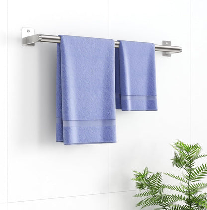 Bathroom Towel Bar, 24 Inch Towel Racks for Bathroom Wall Mounted, Heavy Duty Hand Towel Holder Organizer, Modern Home Decor Towel Rod, Matte Black Single Bar