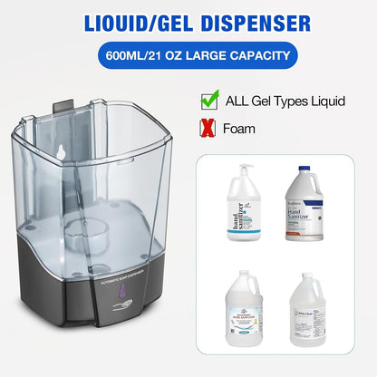 4 Pack Automatic Soap Dispenser Touchless,600ml/20oz Commercial Wall Mount
