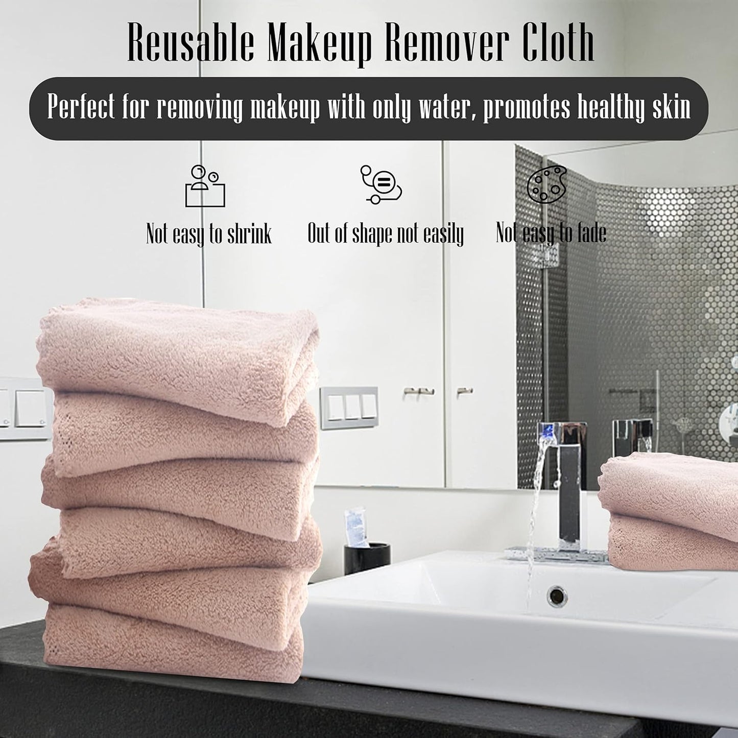 Luxury Silk Hemming Towel Set - Light Thin Quick Drying - 2 Bath Towels 2 Hand Towels 2 Washcloths - Ultra Soft Microfiber, for Bath Fitness, Sports, Yoga, Travel (Dark Grey 6 Pieces)