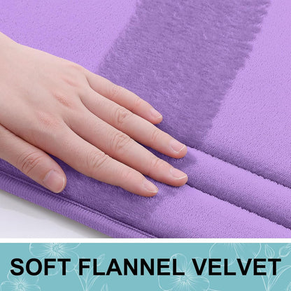 Grandaily Memory Foam Bath Mat Rug 30x20, Ultra Soft, Non-Slip and Absorbent Bathroom Rugs, Machine Wash Dry, Comfortable Bath Carpet for Bathroom Floor, Tub and Shower, Black