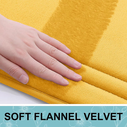 Grandaily Memory Foam Bath Mat Rug 30x20, Ultra Soft, Non-Slip and Absorbent Bathroom Rugs, Machine Wash Dry, Comfortable Bath Carpet for Bathroom Floor, Tub and Shower, Black