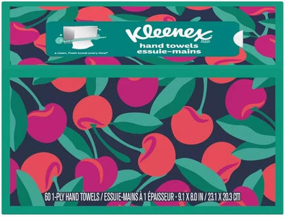 Disposable Paper Hand Towels, 6 Boxes, 60 Tissues per Box (360 Total Tissues), Packaging May Vary