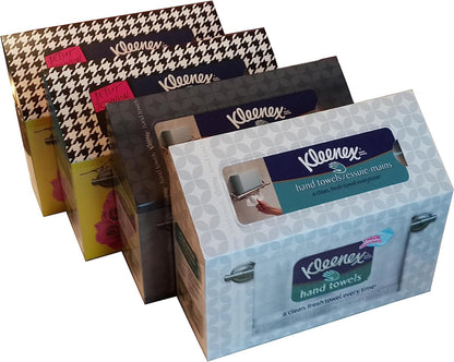 Disposable Paper Hand Towels, 6 Boxes, 60 Tissues per Box (360 Total Tissues), Packaging May Vary