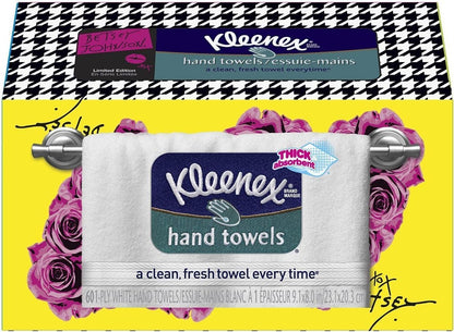 Disposable Paper Hand Towels, 6 Boxes, 60 Tissues per Box (360 Total Tissues), Packaging May Vary