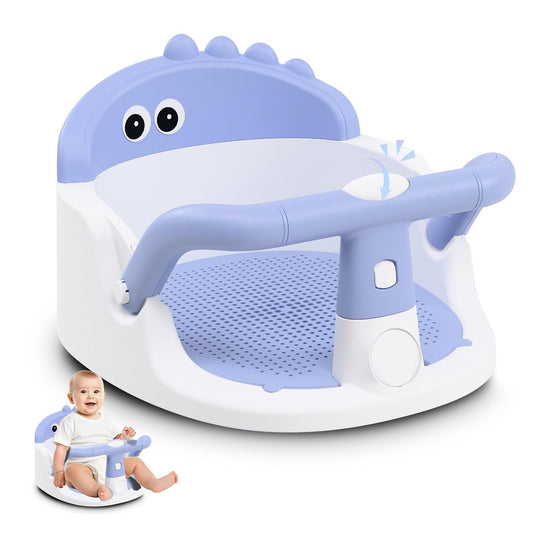 Baby Bath Seat for Babies 6 Months & Up Sitting Up | Non-Slip Baby Bath Chair with Suction Cup, Safe and Comfortable Portable Infant Bath Seat for Bathroom, Bathtub Tub