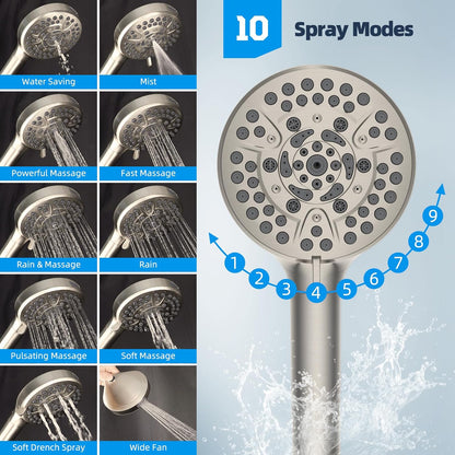 All Metal cUPC Certified Shower Head, 10'' Rainfall Shower Head