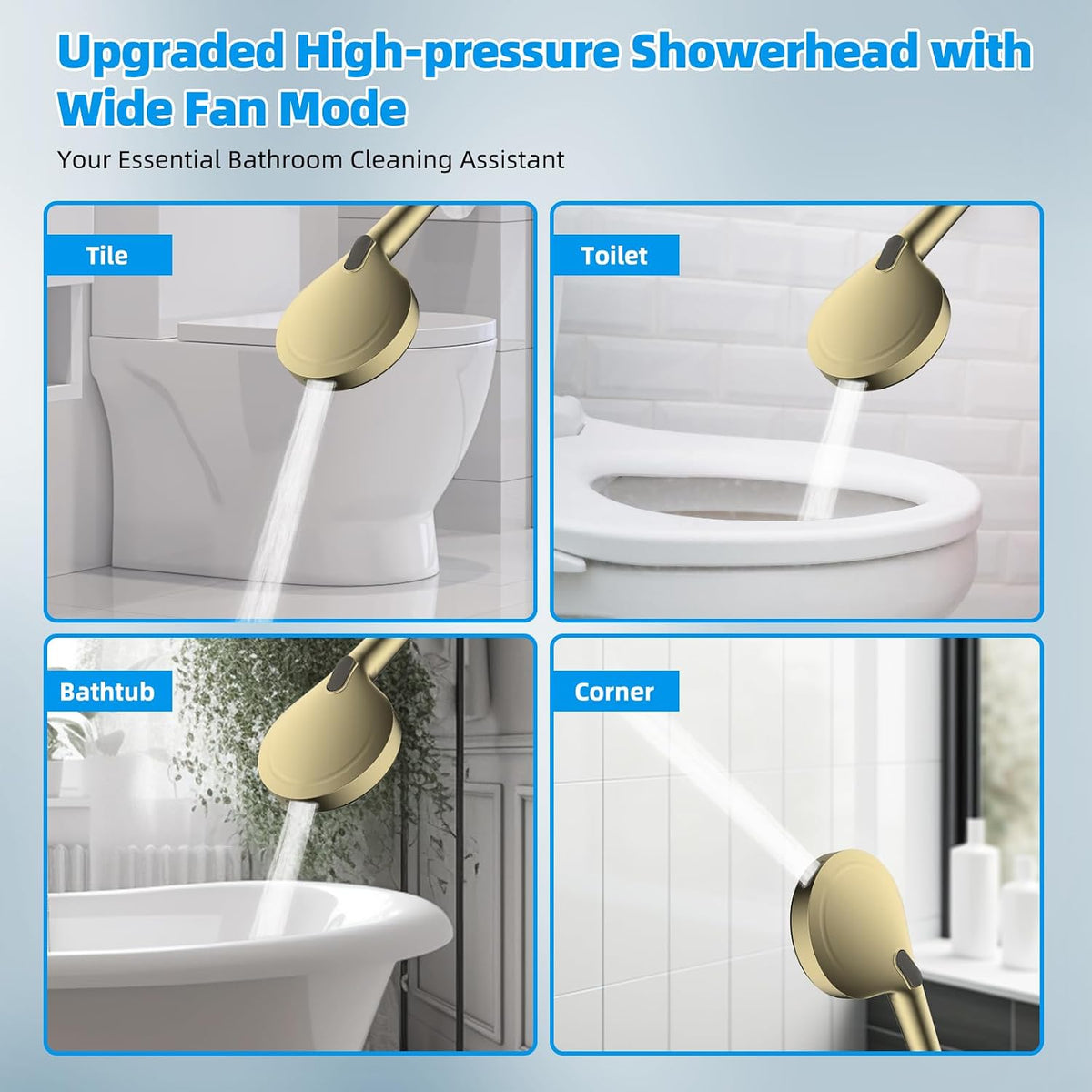 All Metal cUPC Certified Shower Head, 10'' Rainfall Shower Head