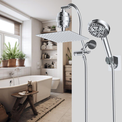 All Metal cUPC Certified Shower Head, 10'' Rainfall Shower Head