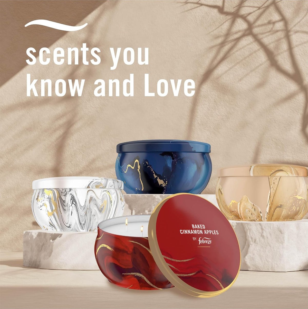 Scented Candle, Ocean Scent, 11 oz 4 Wick Candle, Single Pack