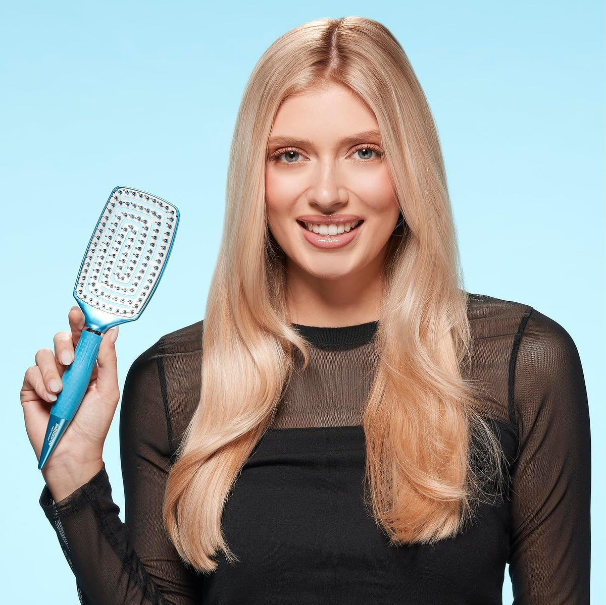 BaBylissPRO Nano Titanium Vented Blow-Dry Paddle Brush – Lightweight Blow-Dryer Styling Brush for Smooth, Frizz-Free Hair – Ideal for All Hair Types