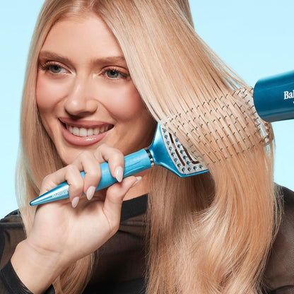 BaBylissPRO Nano Titanium Vented Blow-Dry Paddle Brush – Lightweight Blow-Dryer Styling Brush for Smooth, Frizz-Free Hair – Ideal for All Hair Types
