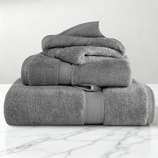 Egyptian Cotton Plush & Absorbent, Bath Towel Set of 2, Navy Blue | Quick Dry, Soft Luxury Towel Set, Bath Essentials for Bathroom, Guest Bath, Spa, 2 Piece Bath, Madeline Towels - Colors B