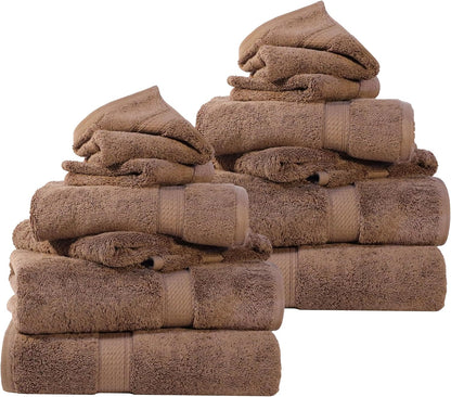 Egyptian Cotton Plush & Absorbent, Bath Towel Set of 2, Navy Blue | Quick Dry, Soft Luxury Towel Set, Bath Essentials for Bathroom, Guest Bath, Spa, 2 Piece Bath, Madeline Towels - Colors B