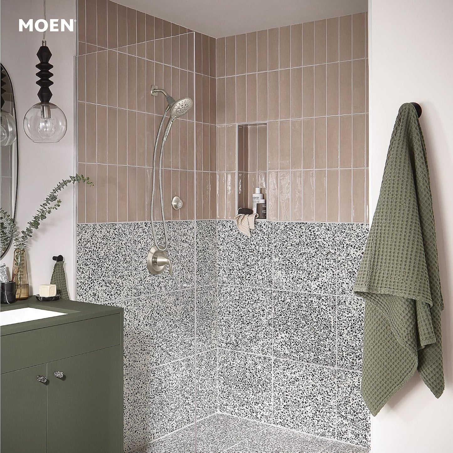 Engage Spot Resist Brushed Nickel Handheld Showerhead