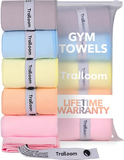 Microfiber Gym Towels, Quick Dry, Highly Absorbing, Odor-Free