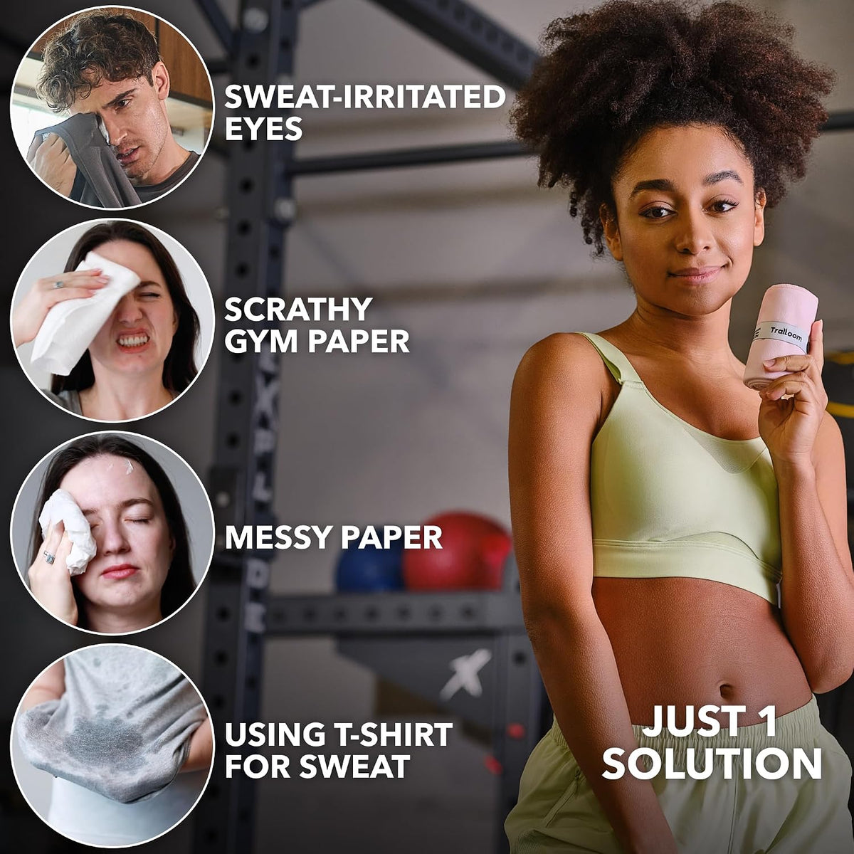 Microfiber Gym Towels, Quick Dry, Highly Absorbing, Odor-Free