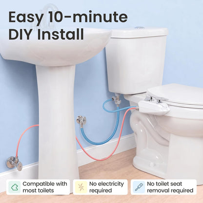 NEO 320 PLUS - Warm Water Bidet Attachment for Toilet, White