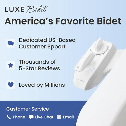 NEO 320 PLUS - Warm Water Bidet Attachment for Toilet, White