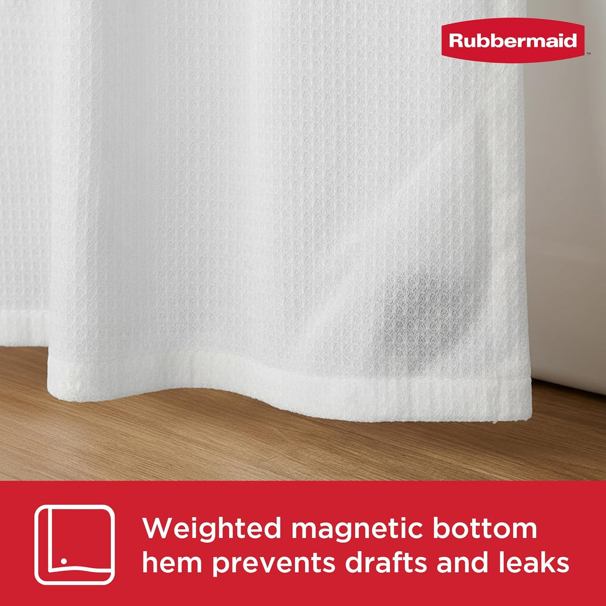 Black Shower Curtain Liner: Waterproof Fabric Shower Liner for Bathroom, with 2 Magnets and Rustproof Grommets, 70x72, Standard Size, Black