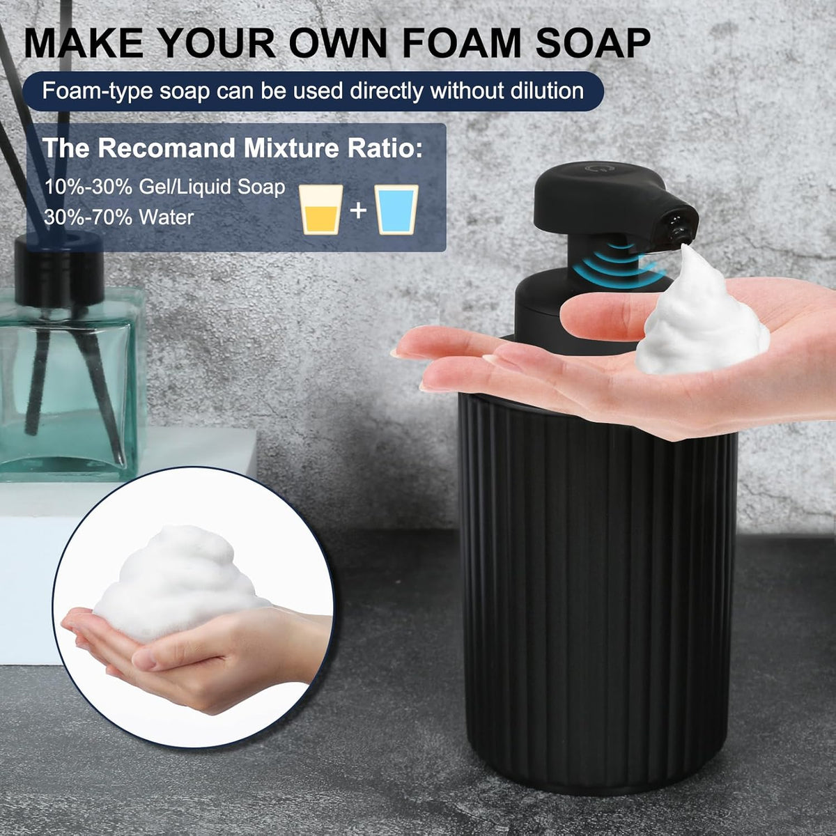 Touchless Liquid Pump 9 oz Rechargeable
