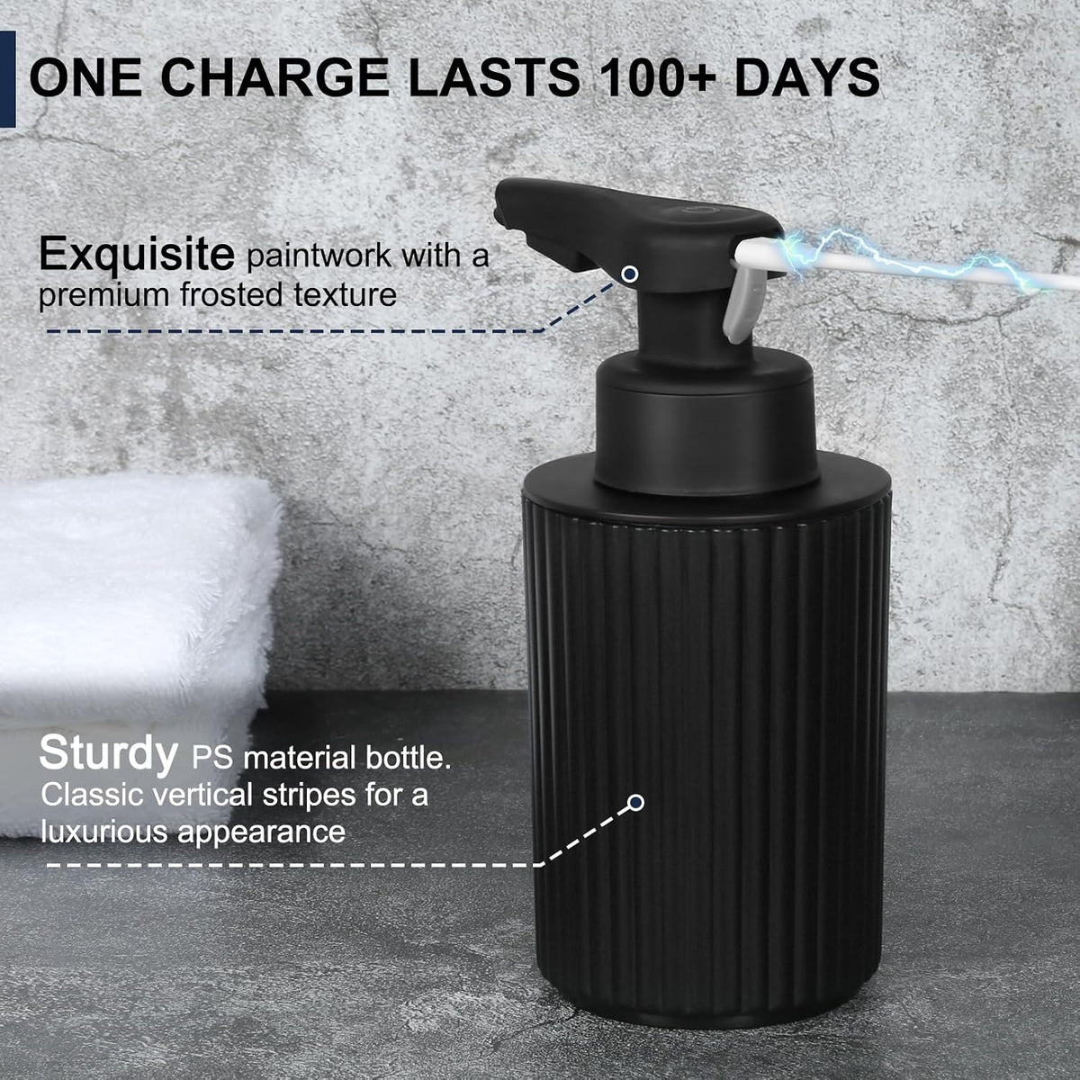 Touchless Liquid Pump 9 oz Rechargeable
