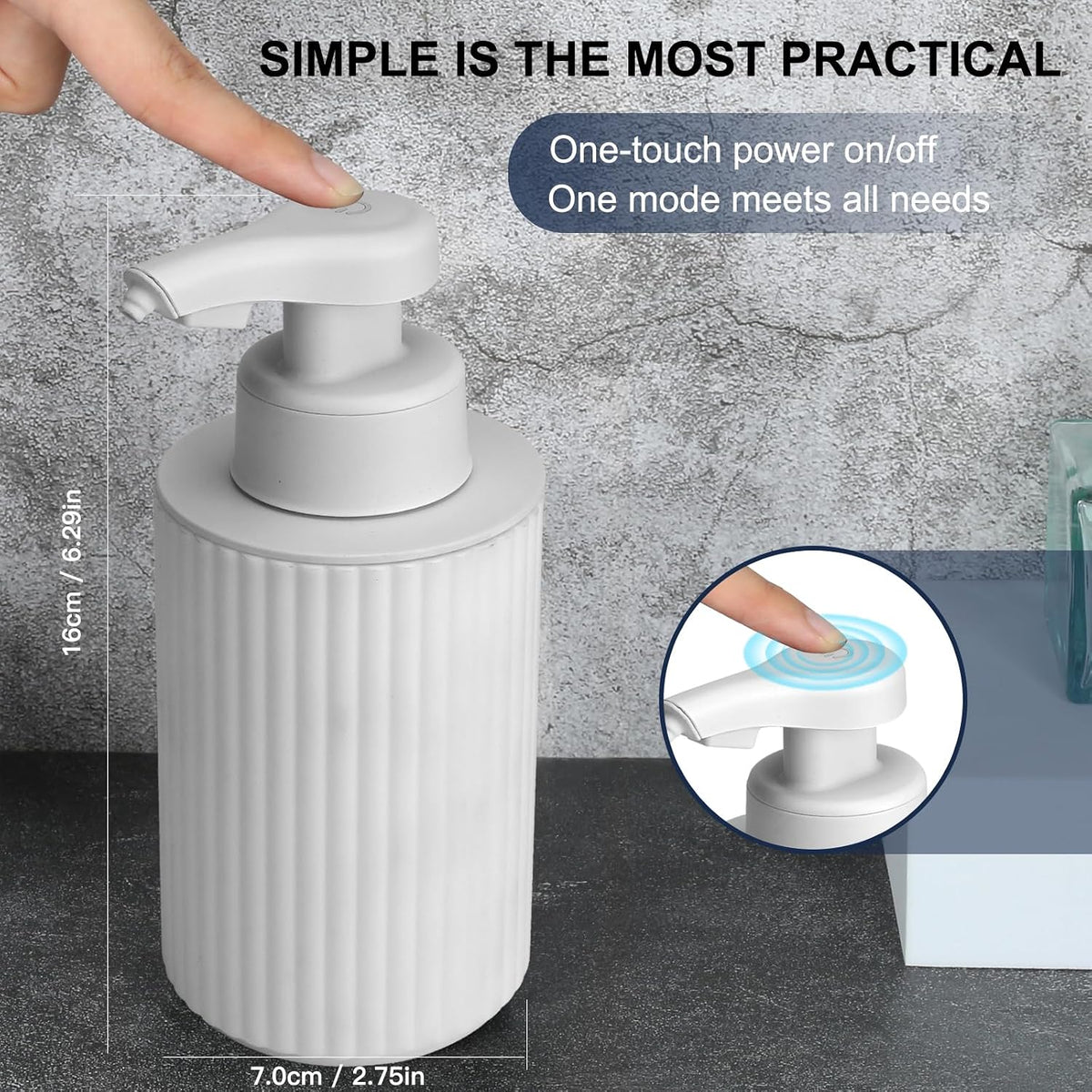 Touchless Liquid Pump 9 oz Rechargeable