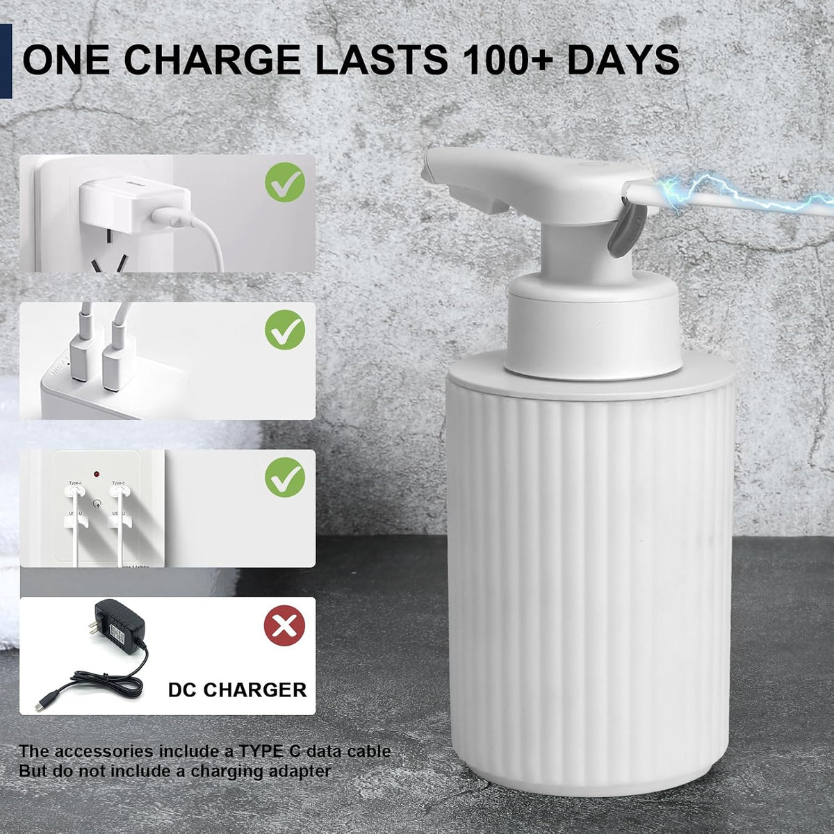 Touchless Liquid Pump 9 oz Rechargeable