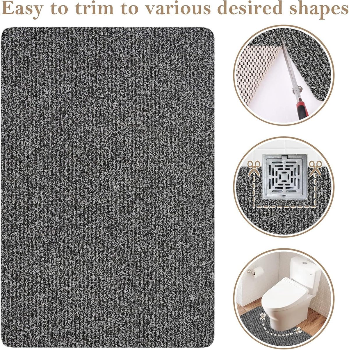 Shower Mat Bathtub Mat Non-Slip Soft Tub Mat