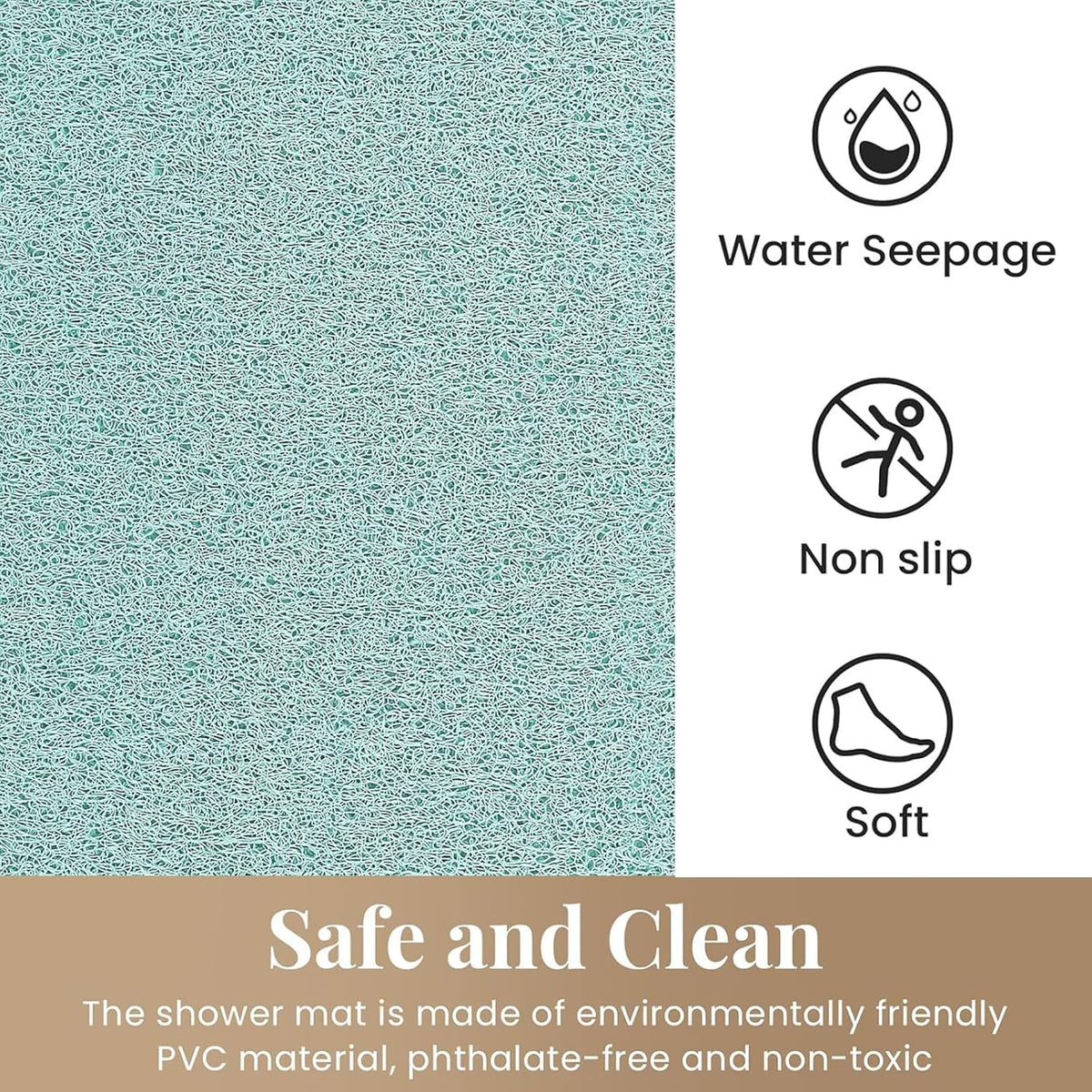 Shower Mat Bathtub Mat Non-Slip Soft Tub Mat
