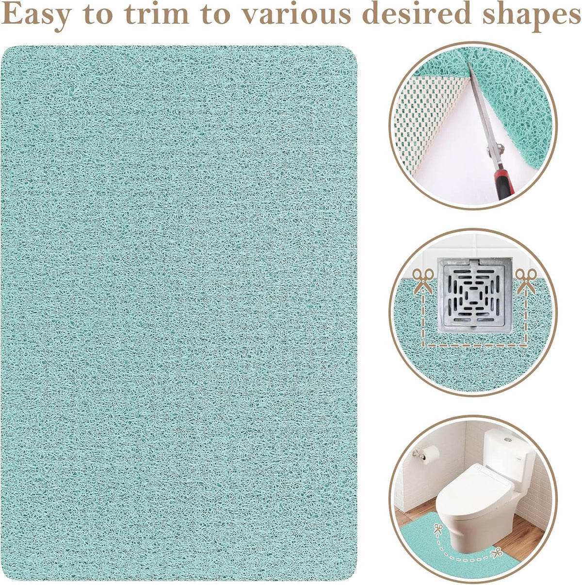 Shower Mat Bathtub Mat Non-Slip Soft Tub Mat