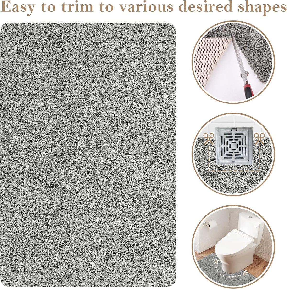 Shower Mat Bathtub Mat Non-Slip Soft Tub Mat