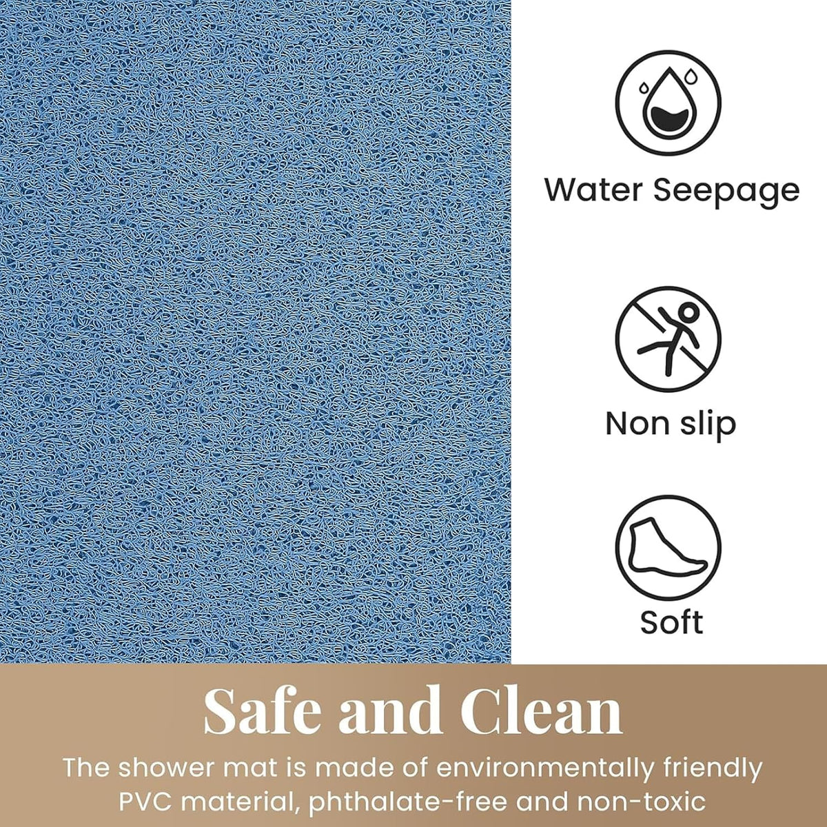 Shower Mat Bathtub Mat Non-Slip Soft Tub Mat