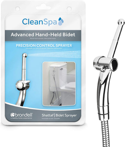 Hand Held Bidet Sprayer for Toilet: CleanSpa Advanced Bidet Attachment, Precision Pressure Control Jet Spray, Ergonomic Handheld Bidet for Toilet, Toilet Water Sprayer & Hose Set