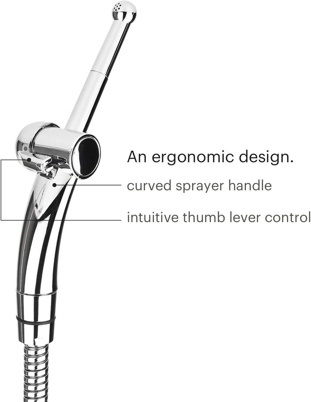 Hand Held Bidet Sprayer for Toilet: CleanSpa Advanced Bidet Attachment, Precision Pressure Control Jet Spray, Ergonomic Handheld Bidet for Toilet, Toilet Water Sprayer & Hose Set