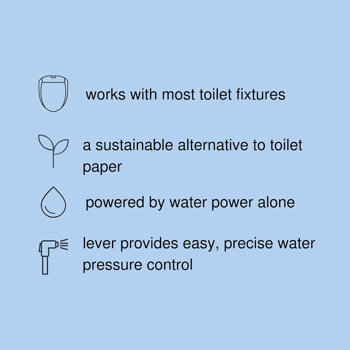 Hand Held Bidet Sprayer for Toilet: CleanSpa Advanced Bidet Attachment, Precision Pressure Control Jet Spray, Ergonomic Handheld Bidet for Toilet, Toilet Water Sprayer & Hose Set