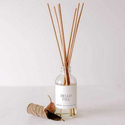 Salt & Sea Reed Diffuser Set - Sea Salt Citrus & Musk Amber Scent Diffuser - Reed Diffusers for Home with Long Lasting Fragrance - Non-Toxic Oil Reed Diffuser - Made in the USA