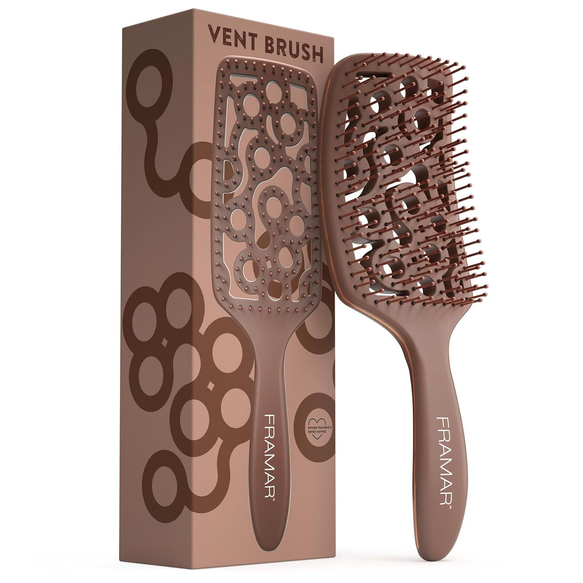 Professional Vented Hair Brush, Curved Hair Brush For Blow Drying