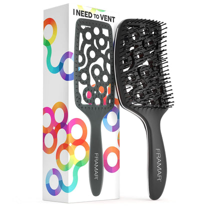 Professional Vented Hair Brush, Curved Hair Brush For Blow Drying