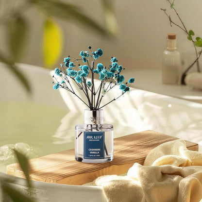 Reed Diffuser Set,3.38 fl oz (100 ml) - Ocean Mist&Sea Salt Oil Diffusers with 8 Reed Sticks,Home Fragrance Reed Diffuser for Bathroom Shelf Decor