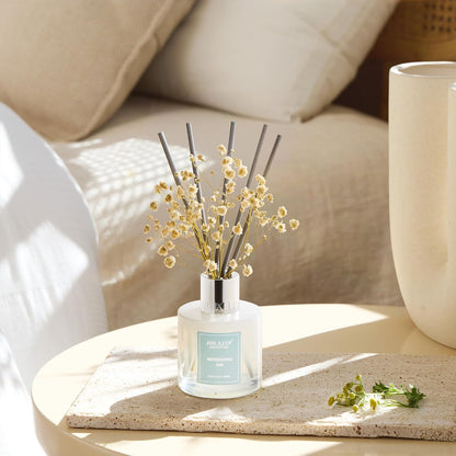 Reed Diffuser Set,3.38 fl oz (100 ml) - Ocean Mist&Sea Salt Oil Diffusers with 8 Reed Sticks,Home Fragrance Reed Diffuser for Bathroom Shelf Decor