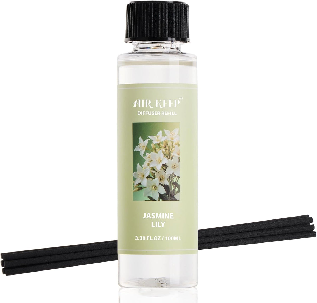 Reed Diffuser Set,3.38 fl oz (100 ml) - Ocean Mist&Sea Salt Oil Diffusers with 8 Reed Sticks,Home Fragrance Reed Diffuser for Bathroom Shelf Decor