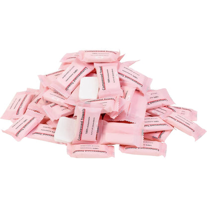 Compressed Towel 30 Pcs Disposable Compressed Face Towel Portable Cotton Coin Tissue Camping Towel for Travel/Home/Outdoor Activities