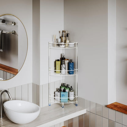 Acrylic 3-Tier Corner Shower Caddy, Bathroom Shower Organizer Stand