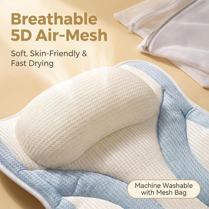 Blue White Bath Bathtub Pillow Spa Pillows for Tub.