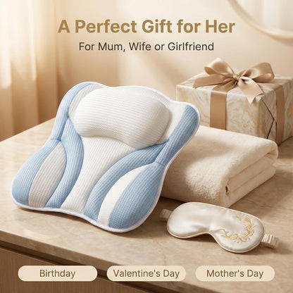 Blue White Bath Bathtub Pillow Spa Pillows for Tub.