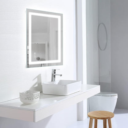 LED Bathroom Mirror 24"X36" with Front Light and Backlit - Colors B