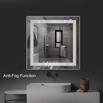 LED Bathroom Mirror 24"X36" with Front Light and Backlit - Colors B