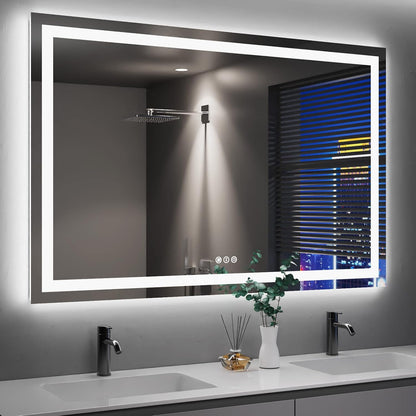 LED Bathroom Mirror 24"X36" with Front Light and Backlit - Colors B