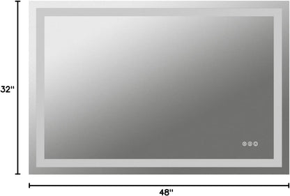 LED Bathroom Mirror 24"X36" with Front Light and Backlit - Colors B