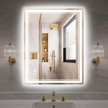 48 x 28'' LED Mirror for Bathroom, Bathroom Mirror with LED Lights